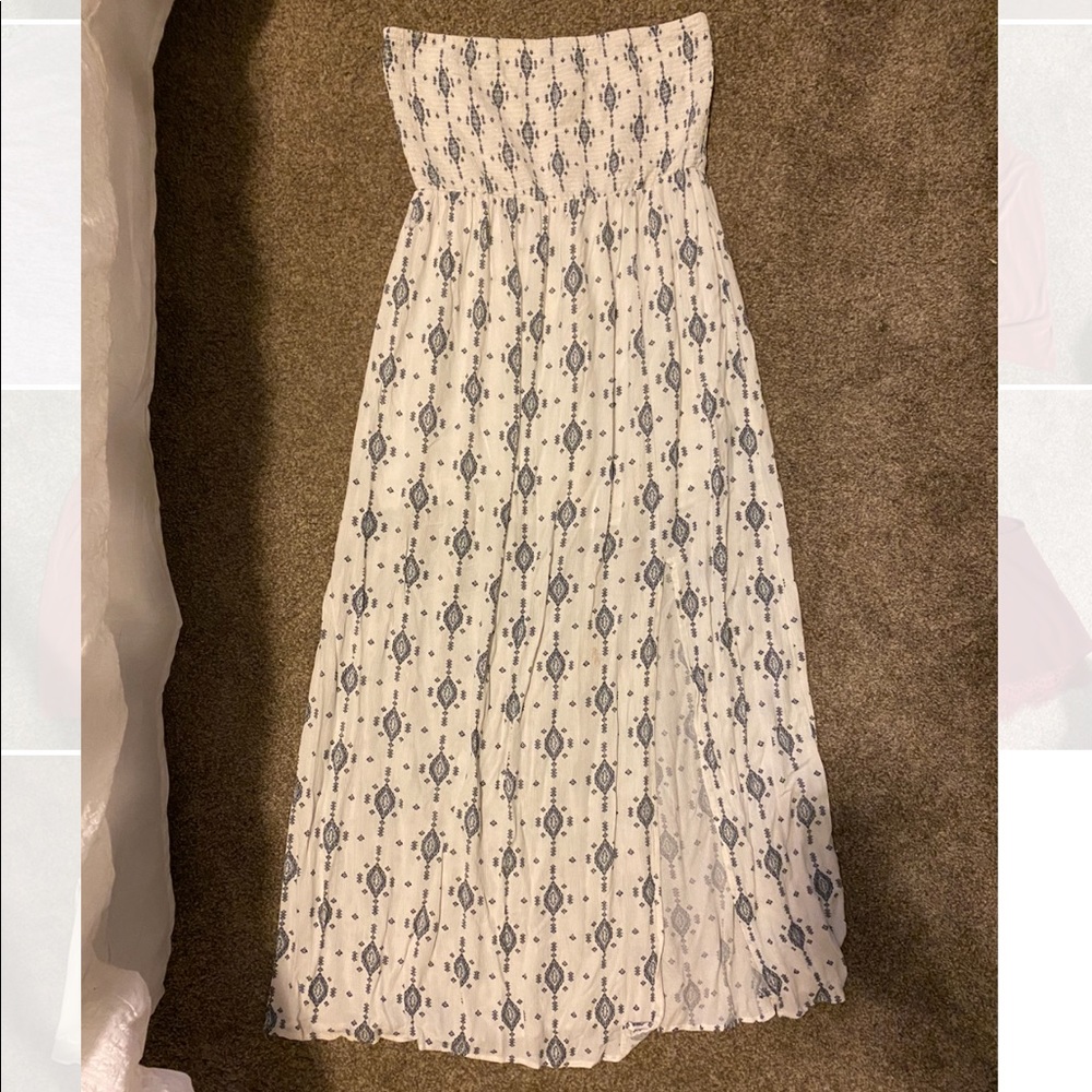 Strapless maxi dress